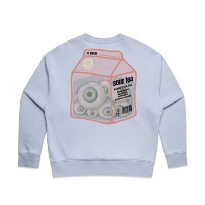 Peach Eyes Tea - Womens Boxy Crew Thumbnail