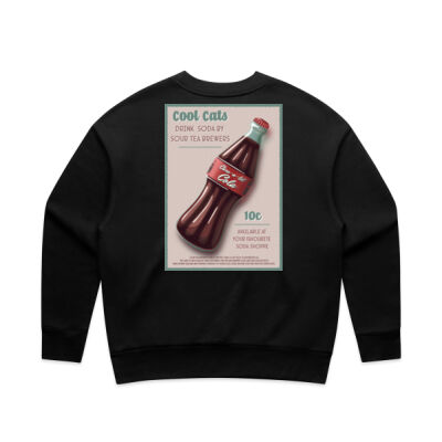 Care a lot Cola - Womens Boxy Crew Thumbnail