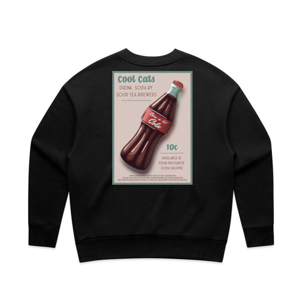 Care a lot Cola - Womens Boxy Crew Thumbnail